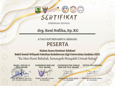 Sertifikat Webinar Baksoswil 2021 Reni Nofika Document Repository